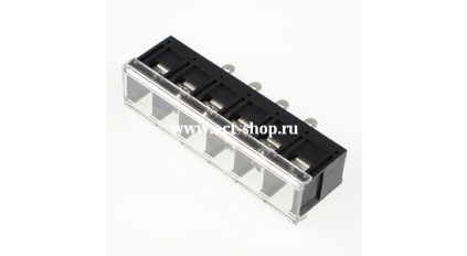 Клеммная колодка DINKLE DT-4C-A02W-04, Винтовая, 4 контакта, сечение провода 0.5-2.5 мм2, ток 24 A, Черный фото 1