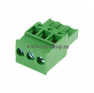 Клеммная колодка DINKLE 2ESDP-03P, Винтовая, 3 контакта, сечение провода 0.2-4 мм2, ток 18 A, Зеленый фото 4
