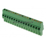 Клеммная колодка DINKLE 2ESDR-16P, Винтовая, 16 контактов, сечение провода 0.2-2.5 мм2, ток 18 A, Зеленый фото 2
