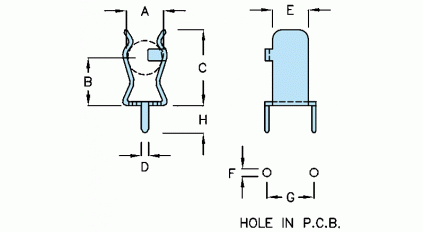 Держатель предохранителя 3,6 мм PINGOOD FC-001 (1000шт) фото 4