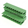 Клеммная колодка DINKLE 5EEHDR-20P, 20 контактов, сечение провода - мм2, ток 18 A, Зеленый фото 2