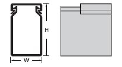 Кабель канал пласт цельный AVC 7550C фото 3
