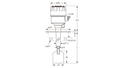 Ротационный датчик уровня FINETEK SE120AGMD0500 фото 3