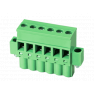 Клеммная колодка DINKLE 5ESDPLM-03P, Винт, 3 контакта, сечение провода 0.2-4 мм2, ток 18 A, Зеленый фото 4