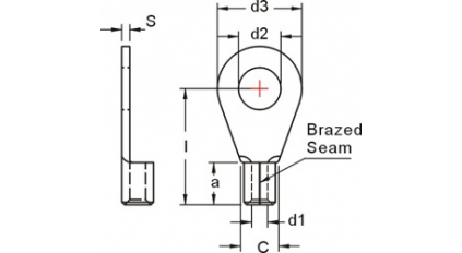 Наконечник кабельный кольцевой KST DRNB10-16 (500шт) фото 3