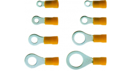 Наконечник кабельный кольцевой KST RV5-3.7 YELLOW (500шт) фото 1