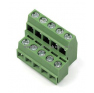 Клеммная колодка DINKLE EELK508V-10P, 10 контактов, сечение провода 0.5-1.5 мм2, ток 14 A, Зеленый фото 2