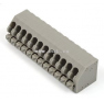 Клеммная колодка DINKLE 0136-2112, 12 контактов, сечение провода 0.2-0.75 мм2, ток 8 A, Серый фото 2