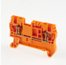 Клеммная колодка DINKLE AK1.5-OR, Пружинная, сечение провода 0.14-1.5 мм2, ток 17.5 A, Оранжевый фото 2