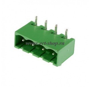 Клеммная колодка DINKLE 2EHDRC-04P, 4 контакта, сечение провода - мм2, ток 24 A, Зеленый