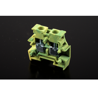 Клеммная колодка DINKLE PM2.5NG, Винтовая, сечение провода 0.34-2.5 мм2, ток 24 A, Желто-зеленый