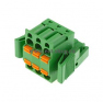 Клеммная колодка DINKLE 2ESDBAT-03P, Пружинная, 3 контакта, сечение провода 0.2-2.5 мм2, ток 15 A, Зеленый фото 4
