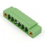 Клеммная колодка DINKLE ECH381VM-06P, 6 контактов, сечение провода - мм2, ток 14 A, Зеленый фото 2