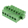 Клеммная колодка DINKLE 2ESDPM-06P, Винтовая, 6 контактов, сечение провода 0.2-4 мм2, ток 18 A, Зеленый фото 4