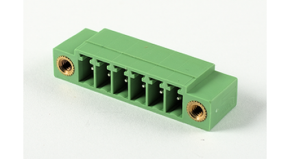 Клеммная колодка DINKLE ECH350VM-06P, 6 контактов, сечение провода - мм2, ток 14 A, Зеленый фото 1