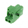 Клеммная колодка DINKLE 5ESDFM-02P, Винтовая, 2 контакта, сечение провода 0.2-4 мм2, ток 18 A, Зеленый фото 3