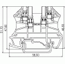 Клеммная колодка DINKLE DK1.5-TR (UDK1.5), Винтовая, сечение провода 0.5-1.5 мм2, ток 17.5 A, Бежевый фото 4