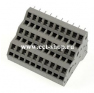Клеммная колодка DINKLE W3K508-15P, Пружинная, 15 контактов, сечение провода 0.5-2.5 мм2, ток 24 A, Серый фото 2