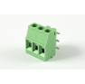 Клеммная колодка DINKLE 5ES-3PR, Винтовая, 3 контакта, сечение провода 0.25-2.5 мм2, ток 18 A, Зеленый фото 2
