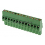 Клеммная колодка DINKLE 5ESDRL-13P, Винтовая, 13 контактов, сечение провода 0.2-2.5 мм2, ток 18 A, Зеленый фото 2