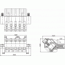 Клеммная колодка DINKLE 2ESDAM-15P, Винтовая, 15 контактов, сечение провода 0.2-4 мм2, ток 18 A, Зеленый фото 8