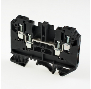 Клеммная колодка DINKLE DK4-TR-BK, Винтовая, сечение провода 0.5-4 мм2, ток 32 A, Черный