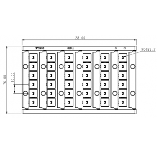 Маркер для клеммников DIN DINKLE TM50W-R-S15666