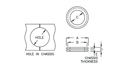 Втулка проходная PINGOOD SB-2114 (1000шт) фото 5