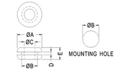 Втулка проходная силиконовая KINGLOK GR-501-SI-BK фото 2