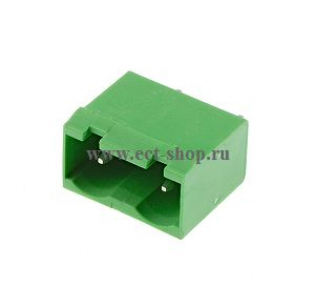 Клеммная колодка DINKLE 3EHDVC-02P, 2 контакта, сечение провода - мм2, ток 18 A, Зеленый