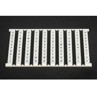 Маркер для клеммников DIN DINKLE TM07W-AV00