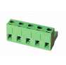 Клеммная колодка DINKLE 3ESDV-04P, Винтовая, 4 контакта, сечение провода 0.2-4 мм2, ток 18 A, Зеленый фото 4