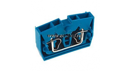 Клеммная колодка DINKLE WPM2.5-BL (PM2.5W-BL), Пружинная, сечение провода 0.5-2.5 мм2, ток 24 A, Синий фото 1