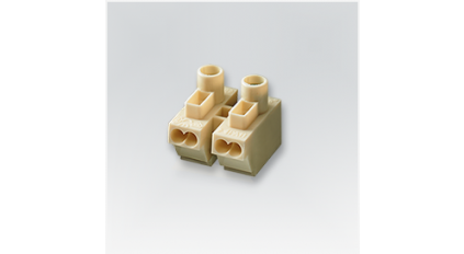 Клеммная колодка HEAVY POW. PA11-2, 2 контакта, сечение провода 1-2.5 мм2, ток 17.5 A, Бежевый фото 2