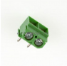 Клеммная колодка DINKLE ED500R-02P (новый корпус), Винтовая, 2 контакта, сечение провода 0.5-1.5 мм2, ток 10 A, Зеленый фото 2