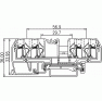 Клеммная колодка DINKLE SG4K4, Пружинная, сечение провода 0.5-4 мм2, ток 32 A, Желто-зеленый фото 4