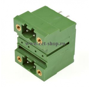 Клеммная колодка DINKLE 5EHDBVM-04P, 4 контакта, сечение провода - мм2, ток 18 A, Зеленый