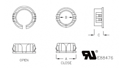 Втулка проходная рассеченная PINGOOD SB-1519A (200шт) фото 4