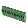 Клеммная колодка DINKLE 2ESDR-13P, Винтовая, 13 контактов, сечение провода 0.2-2.5 мм2, ток 18 A, Зеленый фото 2
