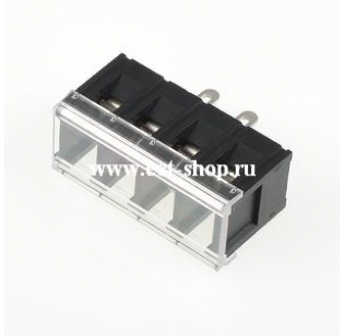 Клеммная колодка DINKLE DT-2C-A02W-02, Винт, 2 контакта, сечение провода 0.5-2.5 мм2, ток 17.5 A, Черный