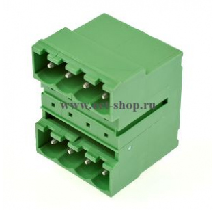 Клеммная колодка DINKLE 5EHDBR-08P, 8 контактов, сечение провода - мм2, ток 18 A, Зеленый