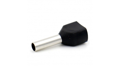 Наконечник кабельный втулочный KST TE1512 BLACK (1000шт) фото 1