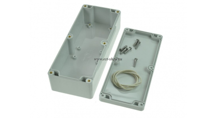 Корпус для РЭА GAINTA G229, 195x80x55 мм, Поликарбонат, Светло-серый фото 1