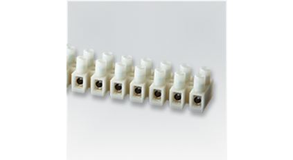 Клеммная колодка HEAVY POW. PA16H, Винтовая, 12 контактов, сечение провода 4-16 мм2, Белый фото 1