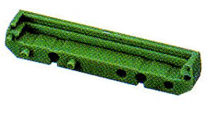 Боковая заглушка KMLE Dinkle 11.25 мм для наборной платформы на дин рейку под печатную плату фото 1