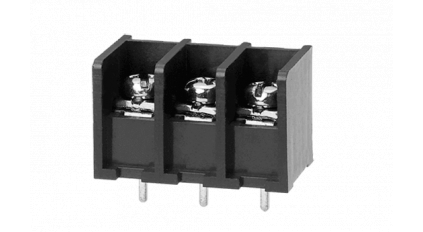 Клеммная колодка DINKLE 0032-1404, Винтовая, 4 контакта, сечение провода 0.2-1.5 мм2, ток 17.5 A, Черный фото 1