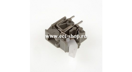 Клеммная колодка DINKLE WKV508A, Пружинная, 1 контакт, сечение провода 0.5-2.5 мм2, ток 24 A, Серый фото 1