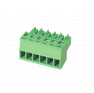 Клеммная колодка DINKLE EC381V-04P, Винтовая, 4 контакта, сечение провода 0.2-1.5 мм2, ток 14 A, Зеленый фото 4