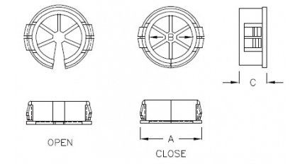 Втулка проходная рассеченная PINGOOD SC-2128A (200шт) фото 4