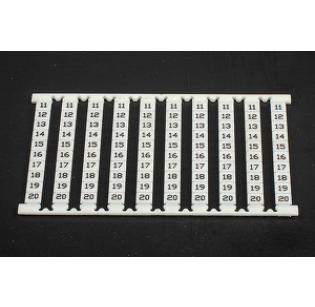 Маркер для клеммников DIN DINKLE TM07W-FV02